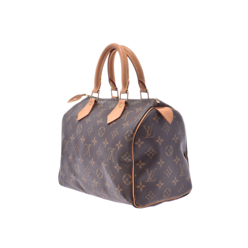 Louis Vuitton Brown Speedy Handbag Monogram Leather